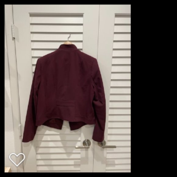 Brick red moto-style blazer || White House + Black Market || size 14 - Picture 2 of 2